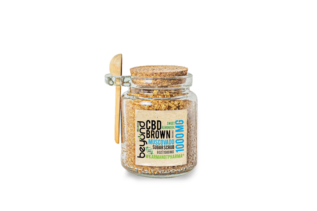 1000 mg CBD muscovado brown sugar scrub beyond wellness