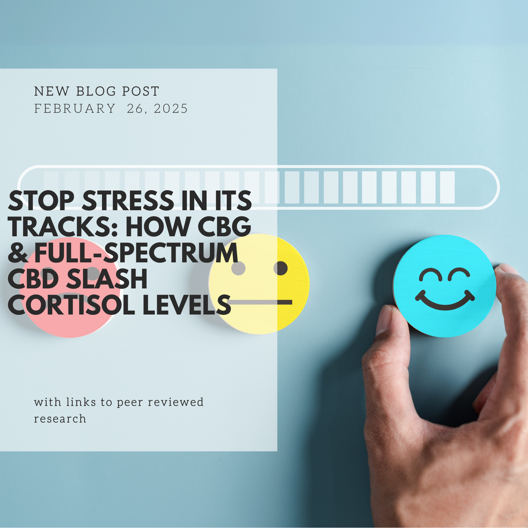 Stop Stress in Its Tracks: How CBG & Full-Spectrum CBD Slash Cortisol Levels