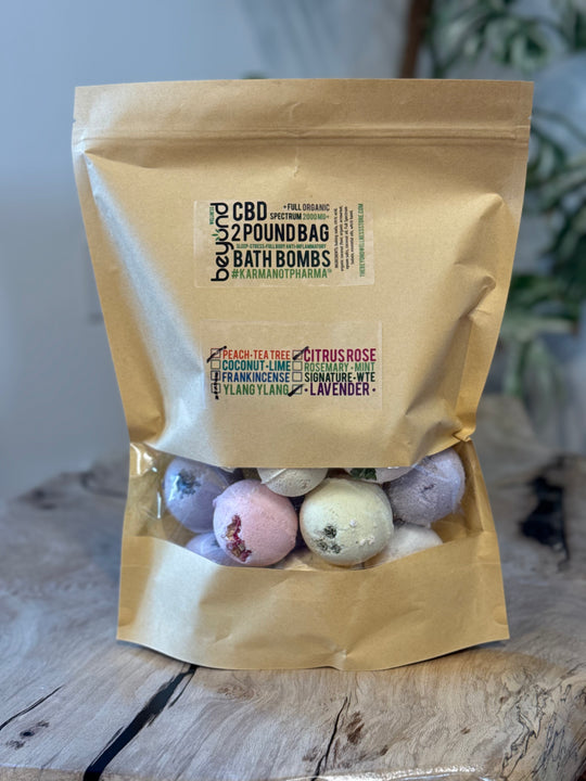 1 LB full spectrum CBD bath bombs variety