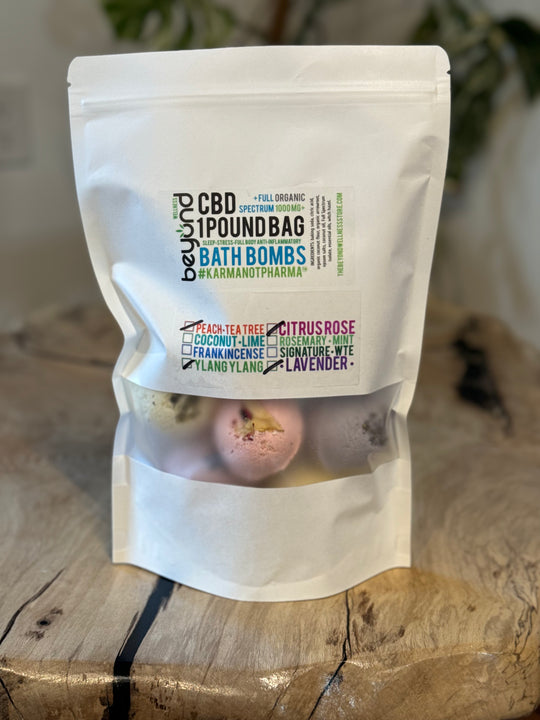 1 LB full spectrum CBD bath bombs variety