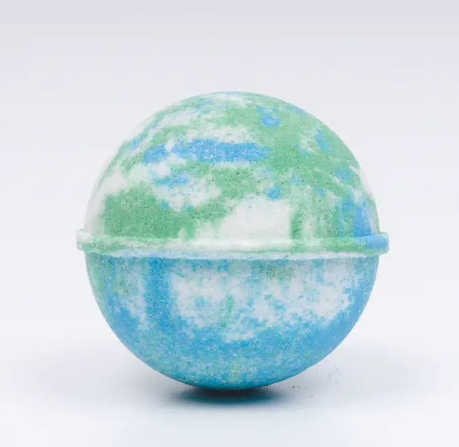 bath bomb mother earth limited edition eucalyptus, peppermint and lime